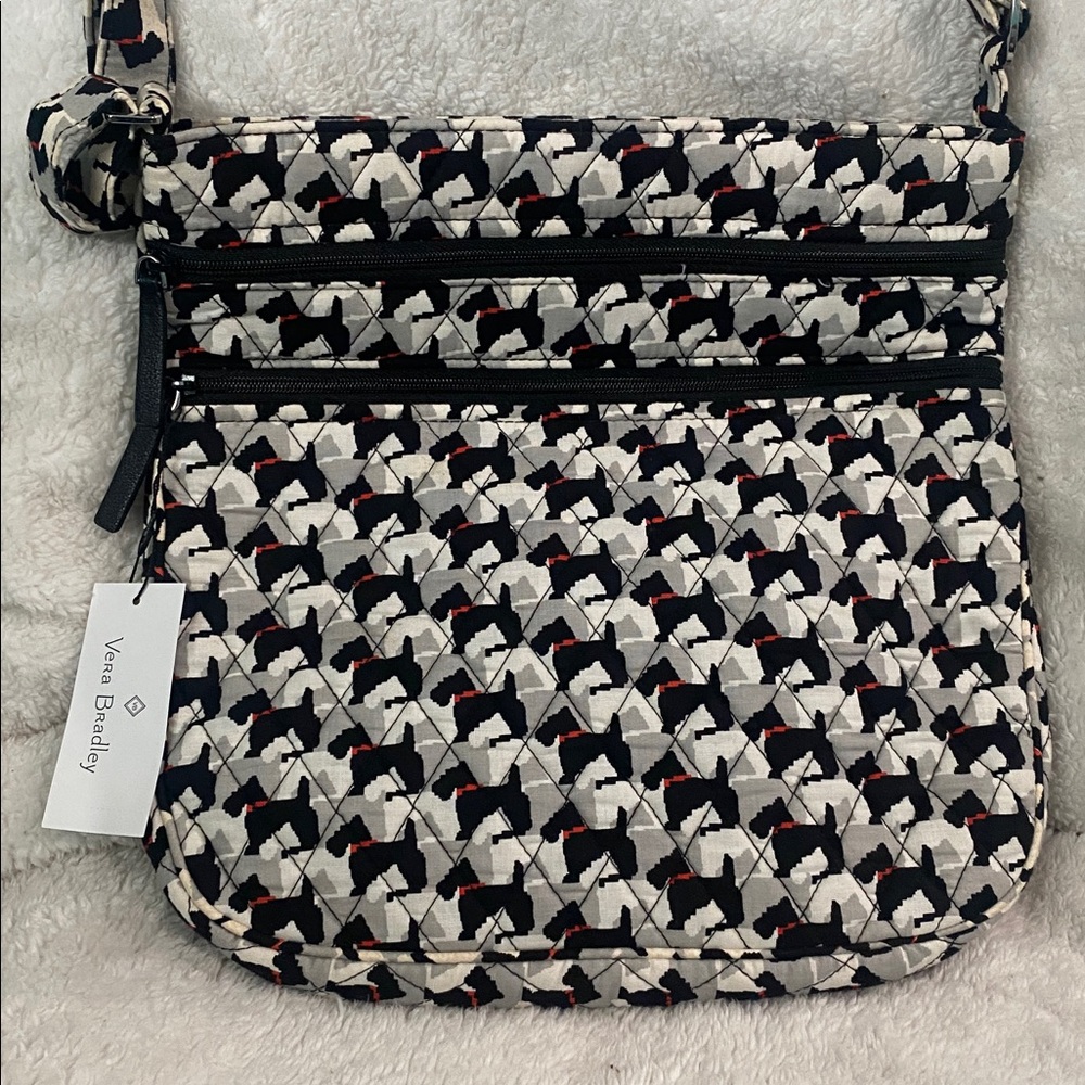 🐾🆕Vera Bradley Triple Zip Hipster “Scottie Dogs”